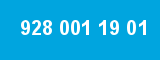 928 001 19 01